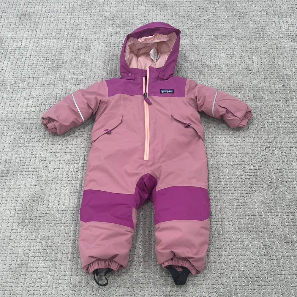 Patagonia Infant Snowsuit in Pink and Purple